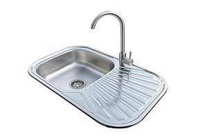 Комплект мийка + змішувач Romzha Liuba Satin A