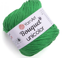 Пряжа Bouqet unicolor Yarnart-3220 зелений