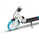 Самокат із ручним тормозом Razzo CITY 200 мм. алюмінієвий HUL1-200 White/Blue, фото 8