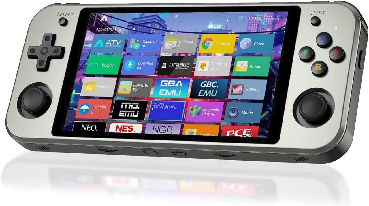 Портативная приставка ANBERNIC RG552 GRAY +64 гб карта с играми ...