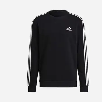 Світшот утеплений Adidas 3 Stripe Fleece Sweater Black р. M, L