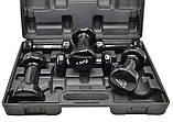 Набір гантелей в кейсі 9 кг. PowerPlay 4121 Fitness Dumbells (2 шт.*1кг. 2 шт.*1,5кг. 2шт.*2кг.), фото 6