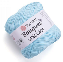 Пряжа Bouqet unicolor Yarnart-3226 світла бірюза