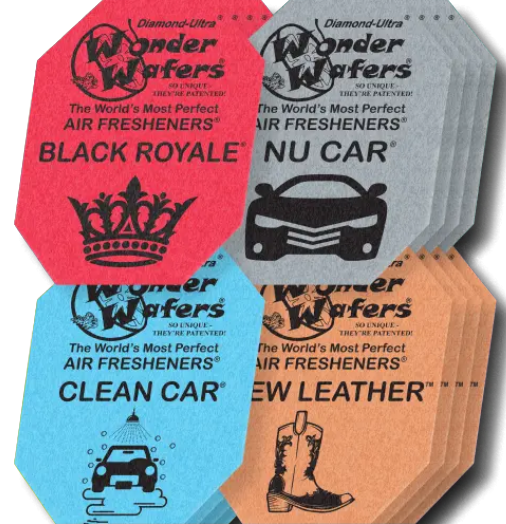 Набір ароматизаторів у пластинках Wonder Wafers (16 шт), 65 x 50 мм "Автомобільний 2.0"