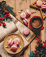 Картина на підрамнику за номерами Десерт на Різдво