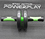 Колесо для преса подвійне PowerPlay 4327 Dual-Core Ab Wheel  Чорно-червоне, фото 7