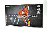 Колесо для преса подвійне PowerPlay 4327 Dual-Core Ab Wheel  Чорно-червоне, фото 11