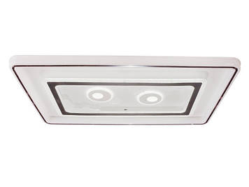 Сіро-білий смарт LED світильник 400W з пультом Brille димований настінно-стельовий 2700/4500/6500К IP20