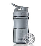 Шейкер спортивний (пляшка) BlenderBottle SportMixer Flip 20oz/590ml Grey, фото 4