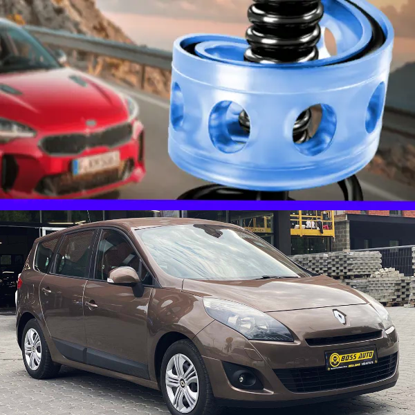 Автобафери силіконові на передні пружини Renault Grand Scenic III 2009-2012 (проставки, подушки пружини)