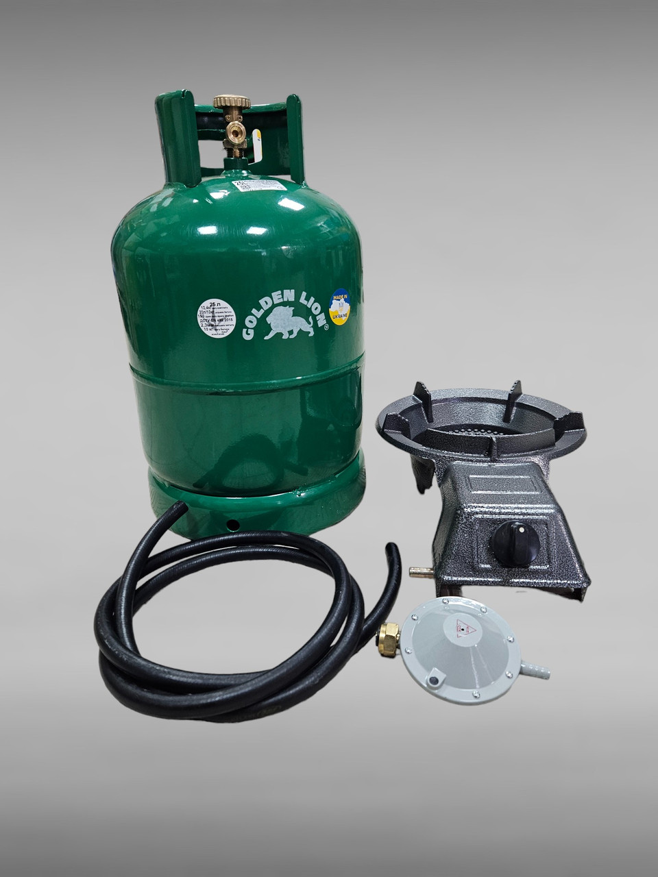 Комплект газовий кемпінговий балон Rudyy 25л газова плита таганок, фото 1