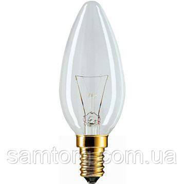 Лампа свічка 25W E14 230V B35 CL прозора