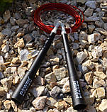 Скакалка швидкісна Power System PS-4033 Crossfit Jump Rope Red (2,8m.), фото 4