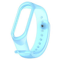 Ремінець до Mi Band 3/4 прозорий Blue