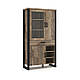 Сучасна скляна шафа вітрина лофт для посуду у вітальню, зал 106 см Емілі Мебель-Сервіс, фото 2