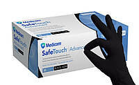 Перчатки Medicom SafeTouch нитриловые черные Black M 100 шт. MYS 16-3200