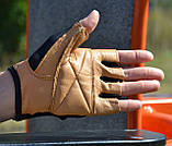 Рукавички для фітнесу MadMax MFG-444 Fitness Brown S, фото 6