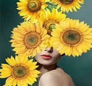 Алмазна мозаїка 30*40см Соняшники на голові Strateg