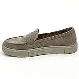 Чоловічі лофери замшеві бежевого кольору Sergio Billini 8091 віз/з розмір 40, фото 2