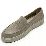 Чоловічі лофери замшеві бежевого кольору Sergio Billini 8091 віз/з розмір 40, фото 8