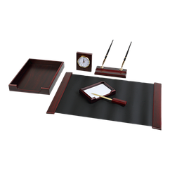 Набір настільний з натурального дерева GRACE, 6 предметів, червоне дерево