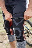 Наколінники Power System PS-6021 Knee Support Evo Black/Orange (пара) M, фото 3