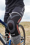Наколінники Power System PS-6021 Knee Support Evo Black/Orange (пара) M, фото 4