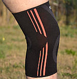 Наколінники Power System PS-6021 Knee Support Evo Black/Orange (пара) M, фото 7