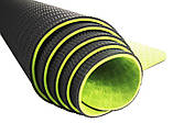 Килимок для йоги та фітнесу U-POWEX TPE Yoga mat Green/Black (183х61х0.6), фото 5
