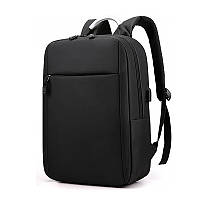 Рюкзак для ноутбука 14" Lesko 2023 Black з USB роз'ємом міський