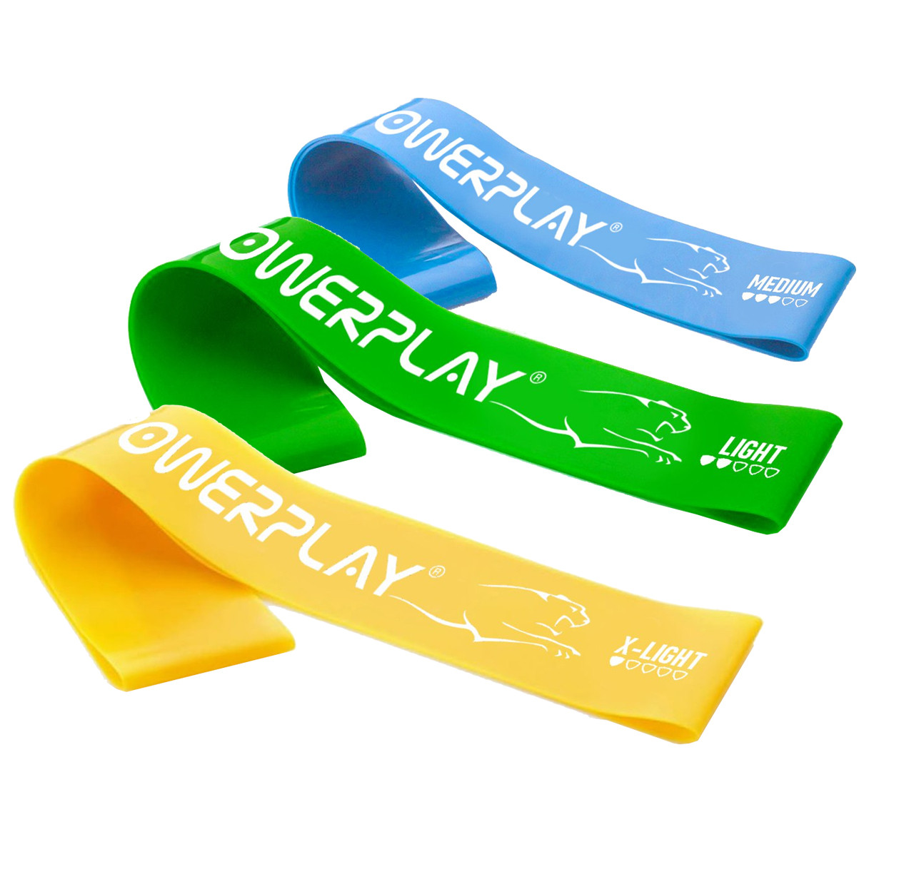 Резинки для фітнесу (стрічка-еспандер) PowerPlay 4113 Mini Power Band Set набір із 3 шт. (опір 1-10 кг)