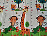 Ігровий термокилимок 2000*1800*8 мм, підлоговий двосторонній бэбипол  в сумці, жираф, ростомір, фото 2