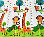 Ігровий термокилимок 2000*1800*8 мм, підлоговий двосторонній бэбипол  в сумці, жираф, ростомір, фото 8