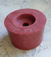 Пробка гумова №5 ø 56/47мм для гідрозатвору на сулію з отвором ø 9мм під гідрозатвор