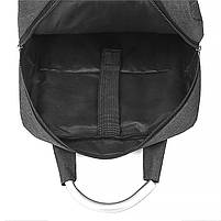 Рюкзак для ноутбука 14" Lesko 2023 Black з USB-роз'ємом міський 1 шт., фото 6