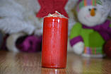 Свічка столова циліндр Bispol AURA Candles sw50_100_030 Червоний, фото 5