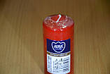 Свічка столова циліндр Bispol AURA Candles sw50_100_030 Червоний, фото 6