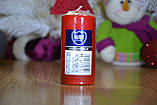Свічка столова циліндр Bispol AURA Candles sw50_100_030 Червоний, фото 7