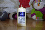 Свічка столова циліндр Bispol AURA Candles sw50_100_011 Молочний, фото 3