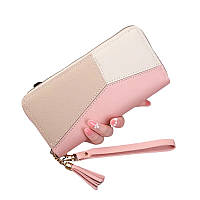Стильний жіночий гаманець на блискавці зі штучної шкіри, SKY Pink