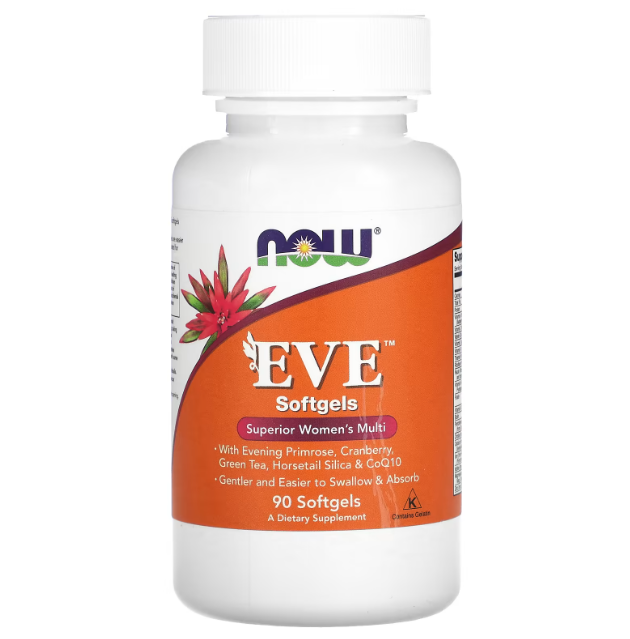 Мультивітаміни для жінок EVE NOW Foods, 90 м'яких таблеток терміни до 07/25р