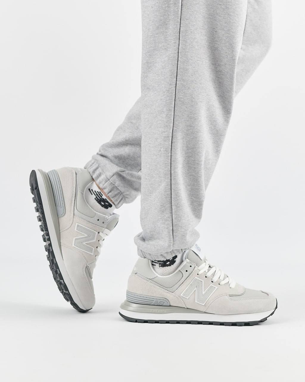 Чоловічі замкові кросівки New Balance PRM Classic Light Gray, чоловічі кеди Нью Беленс сірі. Чоловіче взуття