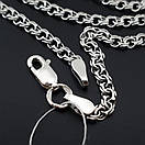 Комплект! Срібний ланцюжок із хрестиком. Чоловічий кулон і цепочка зі срібла 925 50 см, фото 5