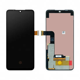 Дисплей LG G8X ThinQ (G850N) з сенсорним склом (Чорний) Оригінал Китай