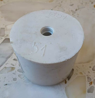 Пробка гумова ø 51/48мм Biowin для гідрозатвору на сулію з отвором ø 7мм під гідрозатвор