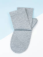 Серые хлопковые носки с высокими манжетами, размер 37-41