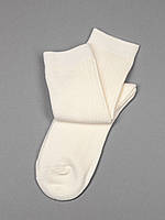 Молочные носки с высокими манжетами, размер 36-41