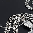 Комплект! Срібний ланцюжок із хрестиком. Чоловічий кулон і цепочка зі срібла 925 50 см, фото 7