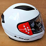 Мотошолом LS2 FF353 Rapid 2 Solid Gloss White шолом для мотоцикла, скутера, фото 2