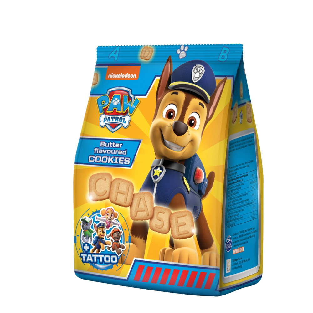 Дитяче печиво Paw Patrol Щенячий патруль з наліпками 150g, фото 1